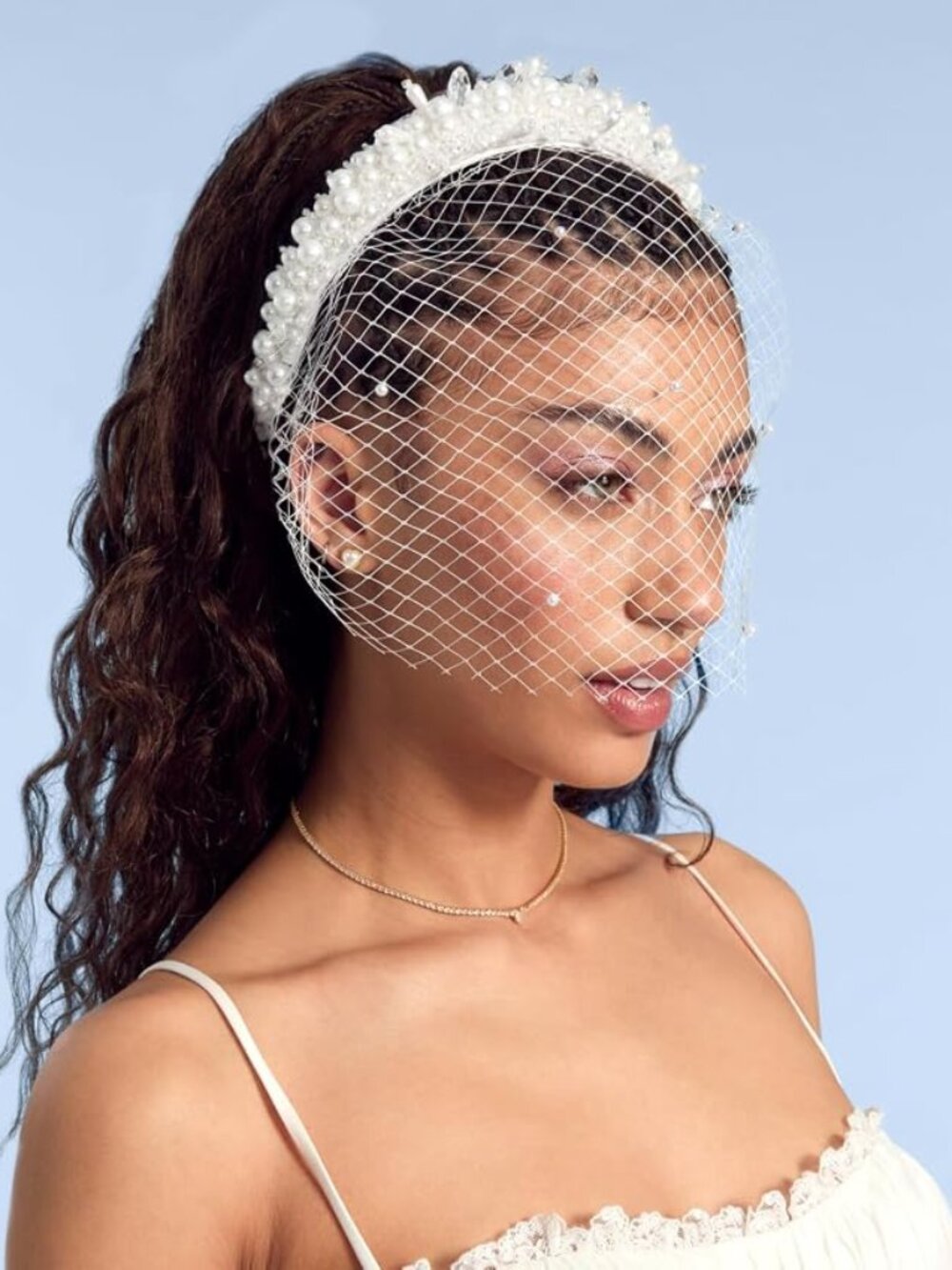 Pearl Beaded Bridal Headband